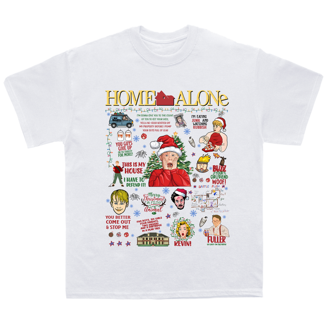 Christmas Noel Home Alone Oversize Fit T-Shirt