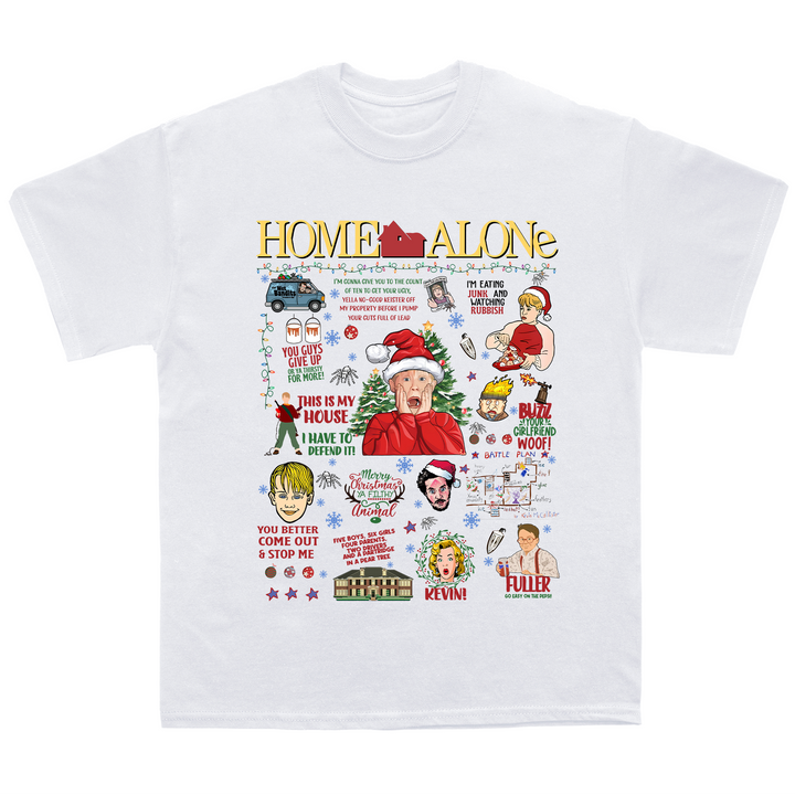 Christmas Noel Home Alone Oversize Fit T-Shirt