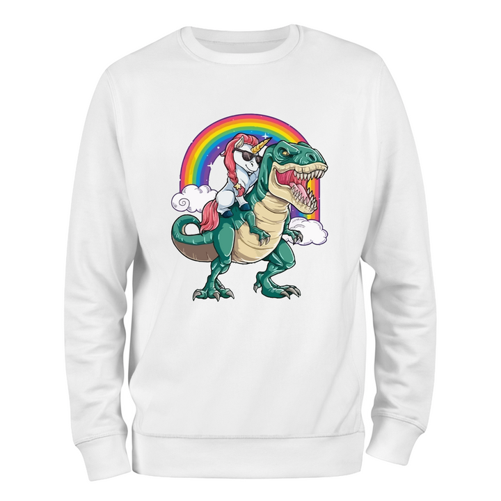 UNICORN Dinazor Beyaz Regular Fit Sweatshirt