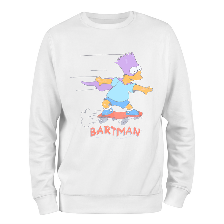 THE SIMPSONS Beyaz Regular Fit Sweatshirt