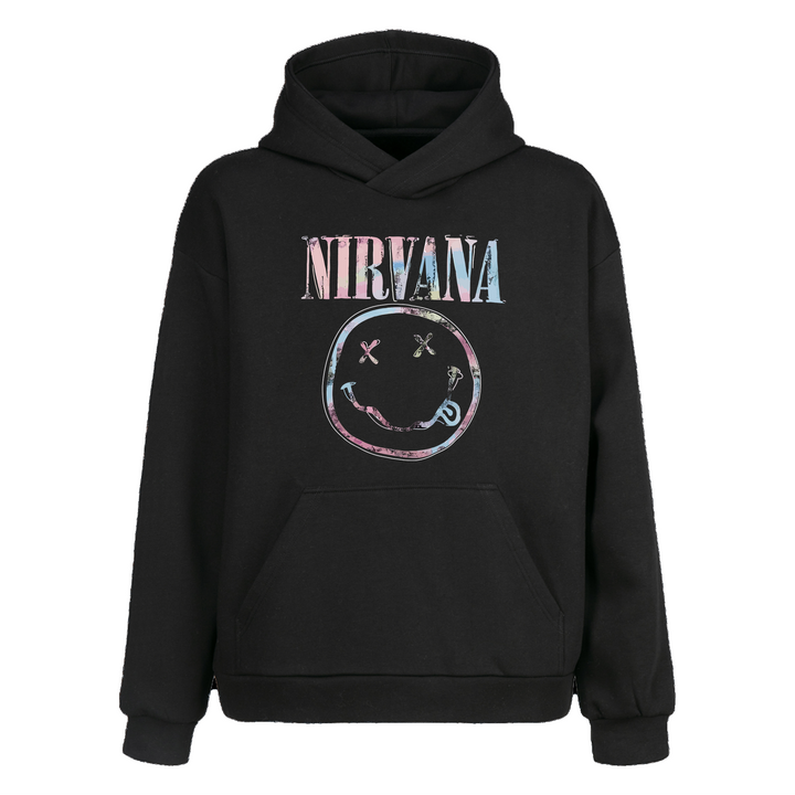 NIRVANA Oversize Kapüşonlu Hoodie Sweatshirt