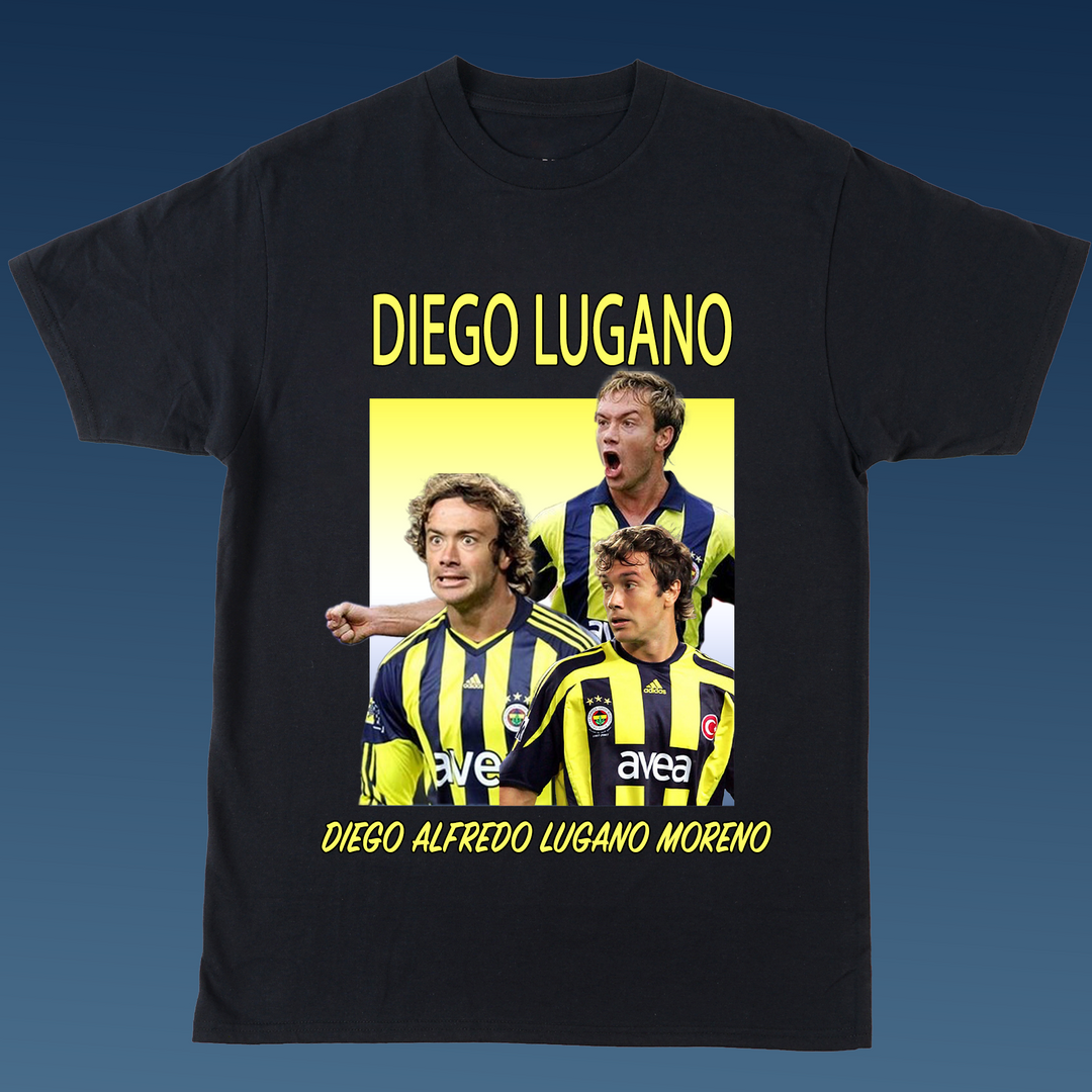 DIEGO LUGANO Oversize %100 Baskılı Kısa Kollu T-Shirt