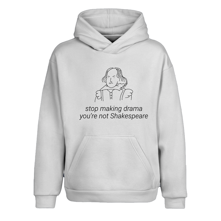 Shakespeare Oversize Hoodie Kapüşonlu Sweatshirt