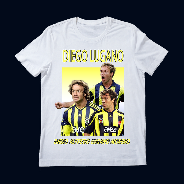 DIEGO LUGANO Oversize %100 Baskılı Kısa Kollu T-Shirt