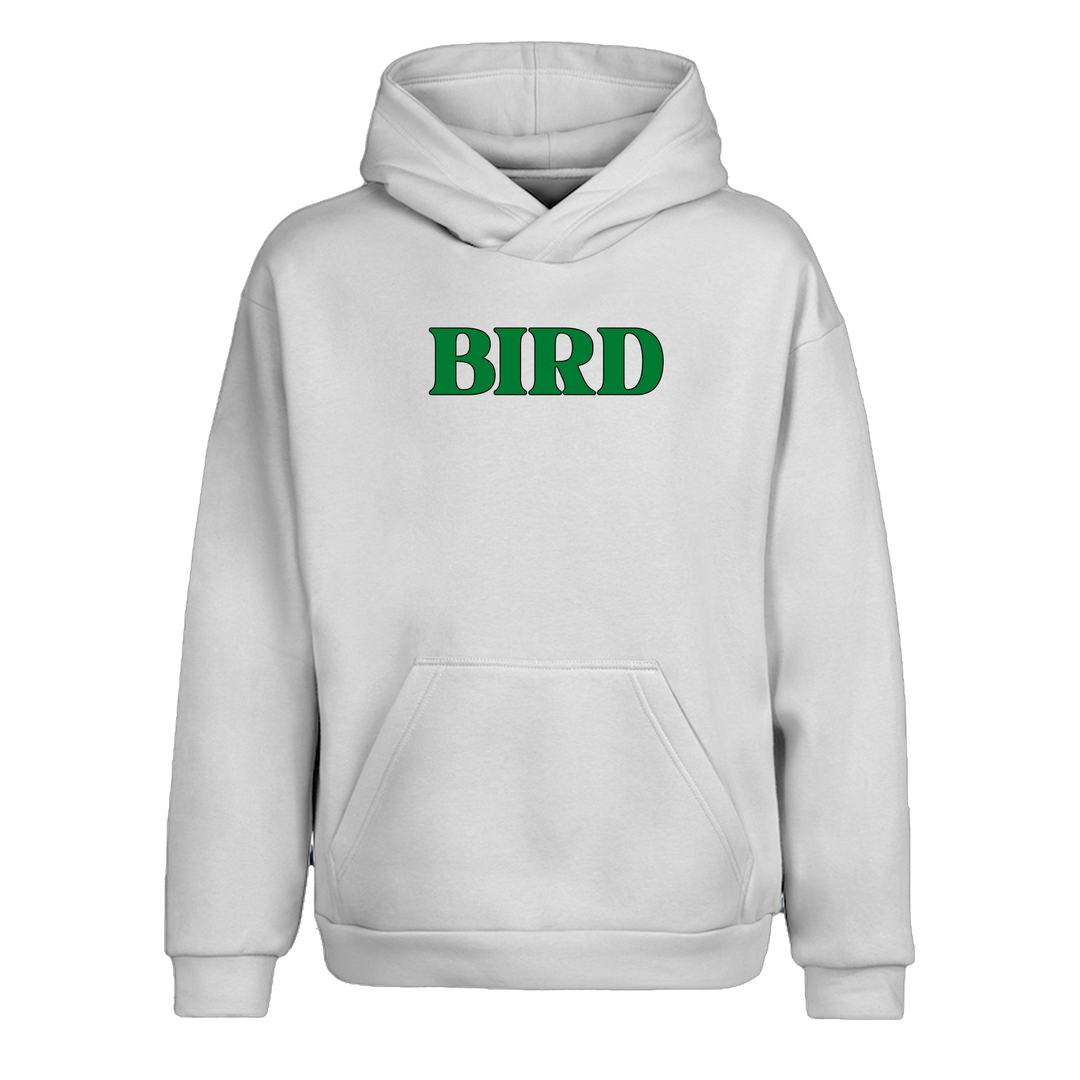 LARRY BIRD Beyaz Oversize Kapüşonlu Hoodie Sweatshirt