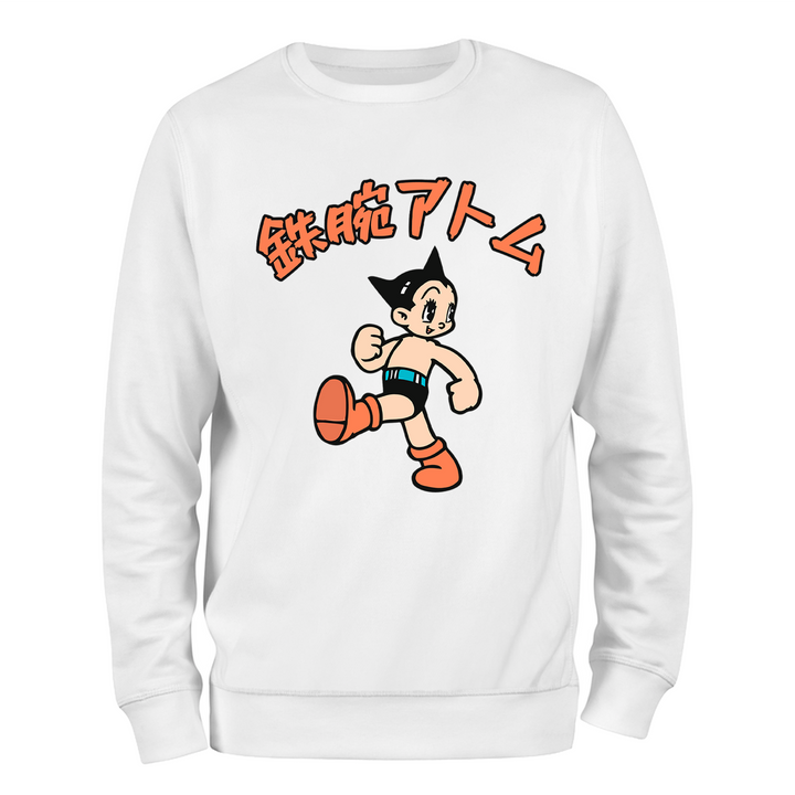 ASTRO BOY Anime Beyaz Regular Fit Sweatshirt