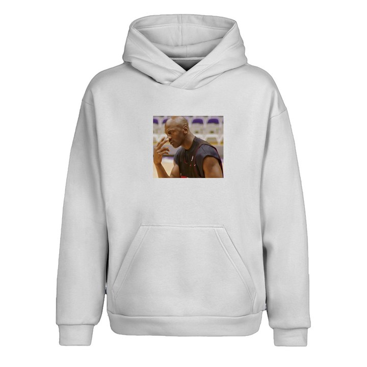 MICHAEL JORDAN MJ Beyaz Oversize Kapüşonlu Hoodie Sweatshirt