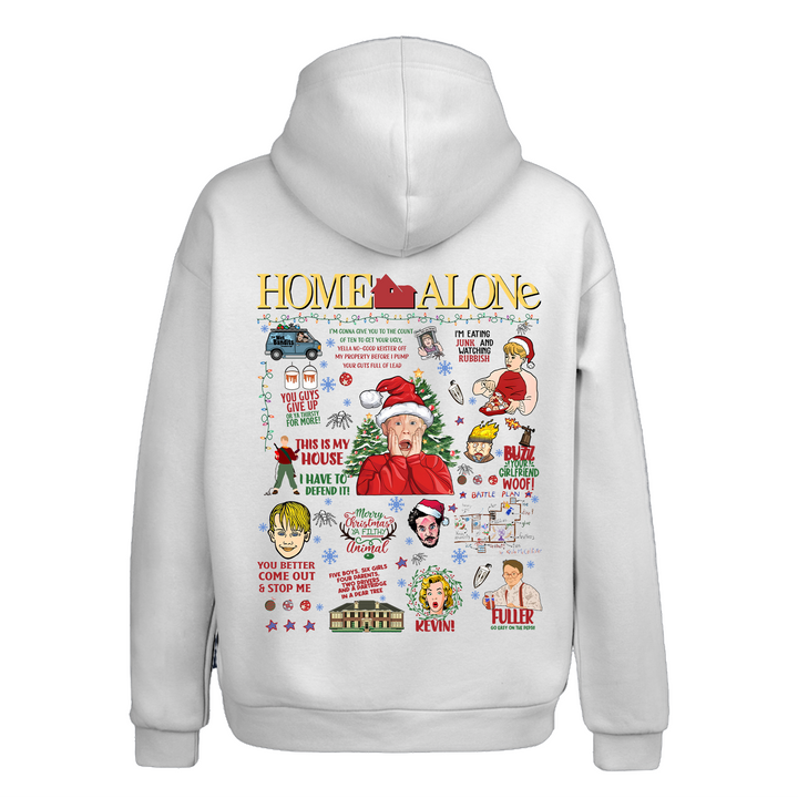 Christmas Noel Home Alone Oversize Hoodie Kapüşonlu Sweatshirt