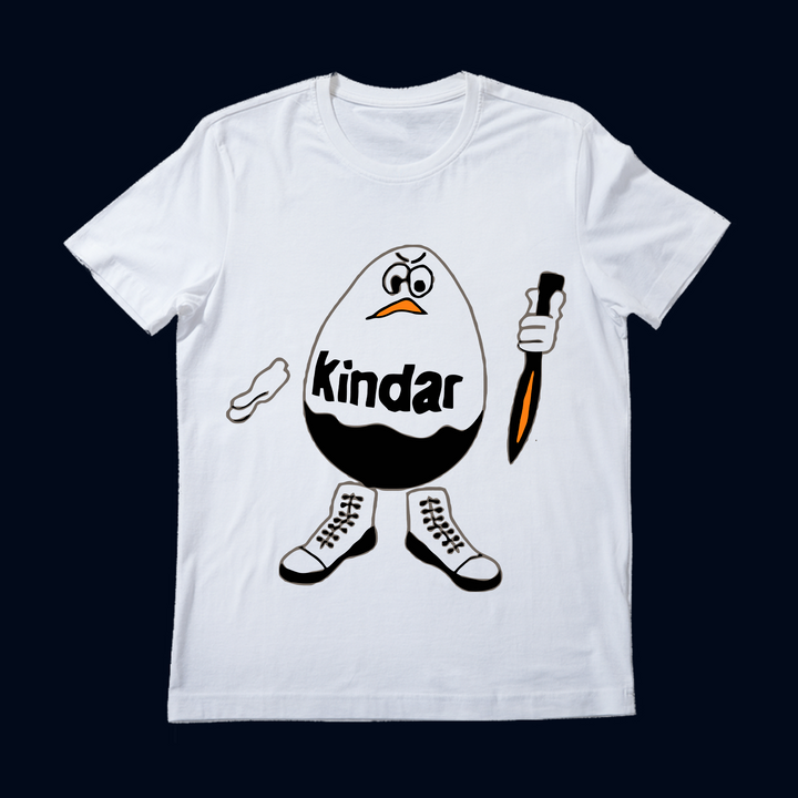 KINDAR Beyaz Oversize T-Shirt