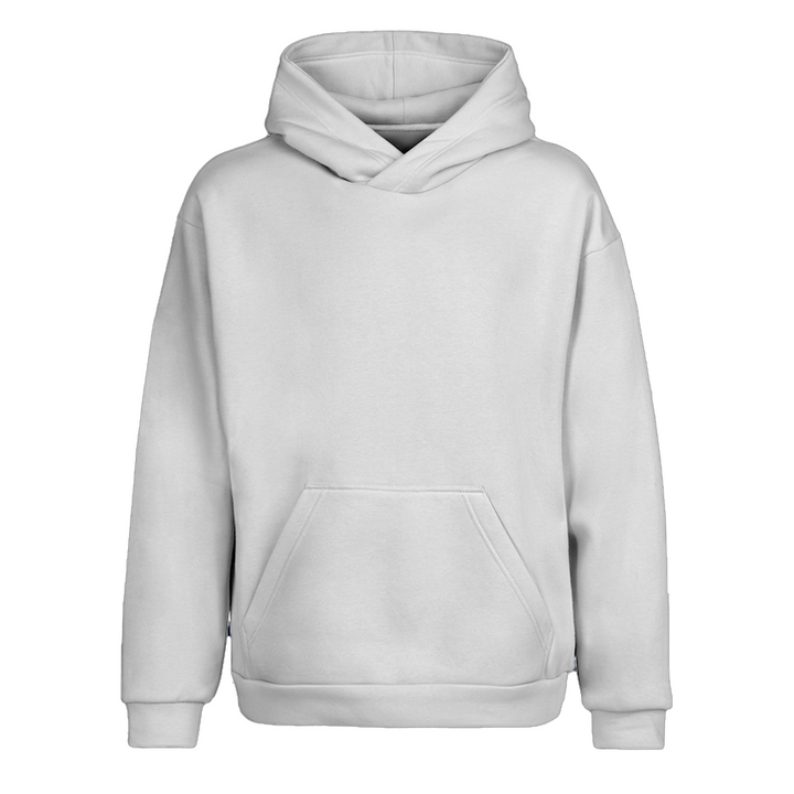 Basic Oversize Hoodie - Beyaz