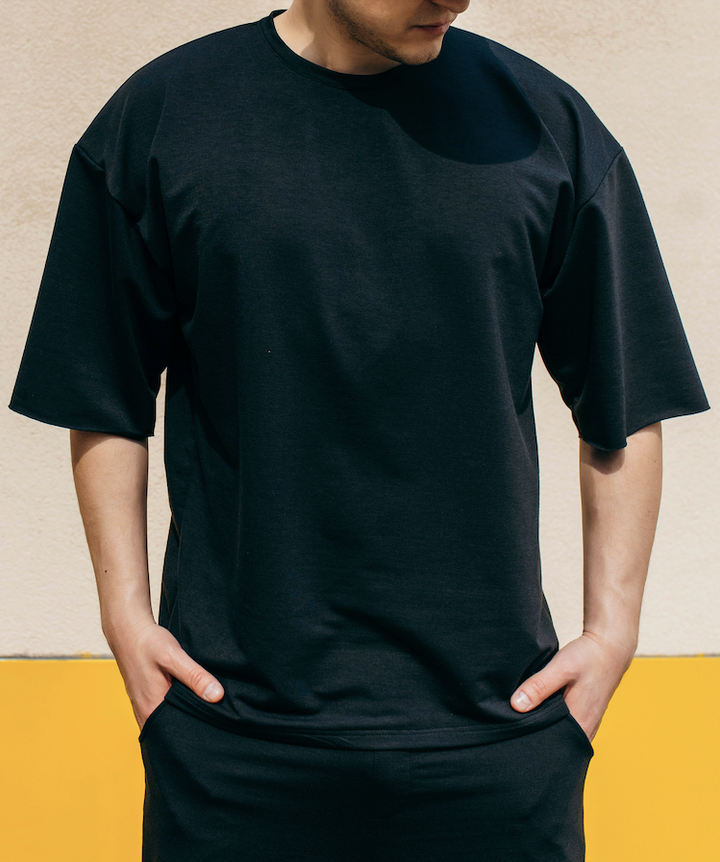 Basic Oversize T-Shirt - Siyah