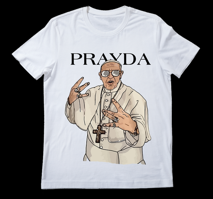 PRAYDA Oversize Fit Baskılı T-Shirt