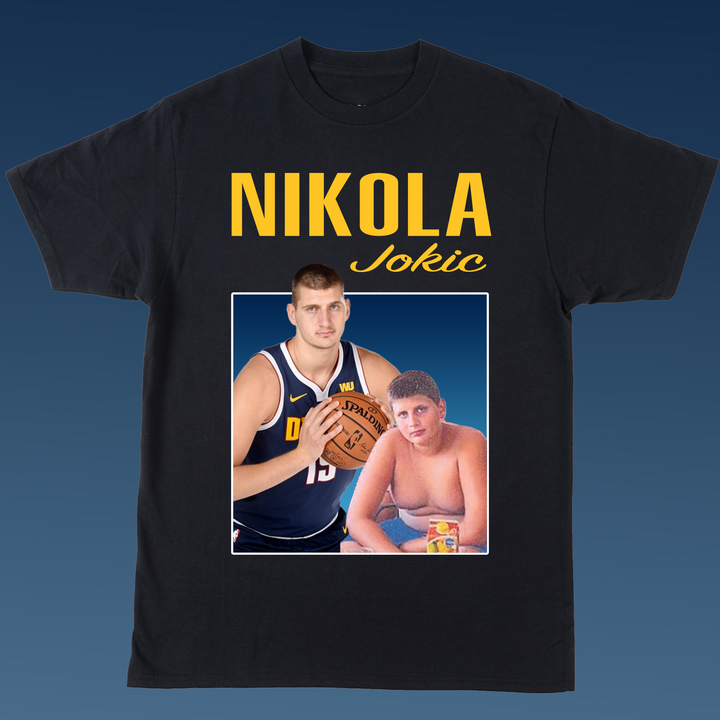 NIKOLA JOKIC Oversize %100 Baskılı Kısa Kollu T-Shirt