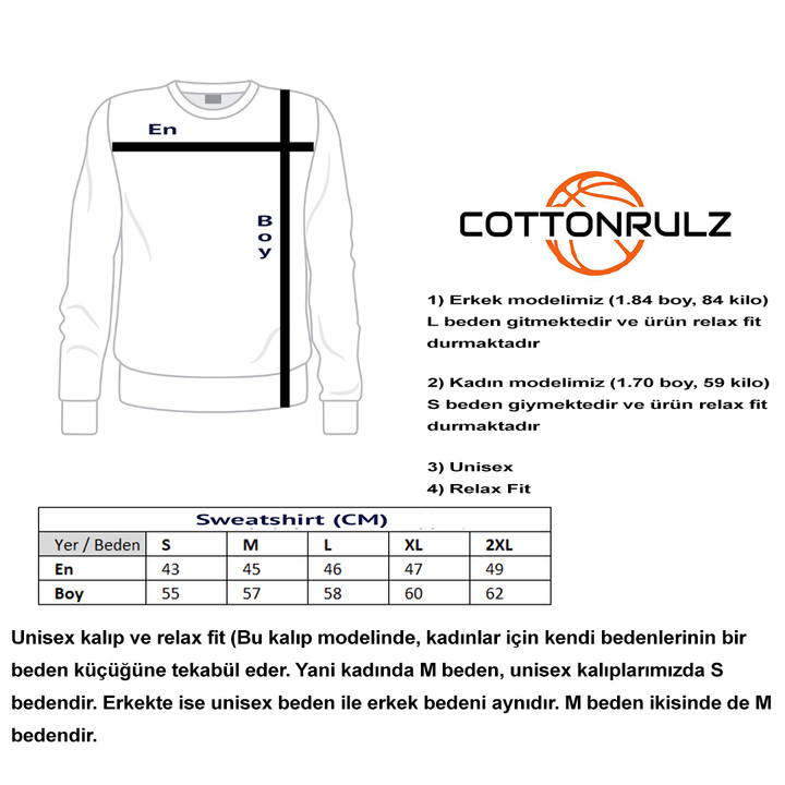 Basic Regular Fit Sweatshirt - Beyaz