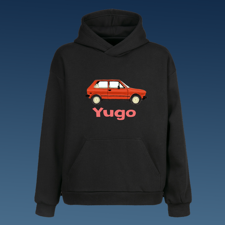 YUGO BALKAN Oversize Hoodie Kapüşonlu Sweatshirt