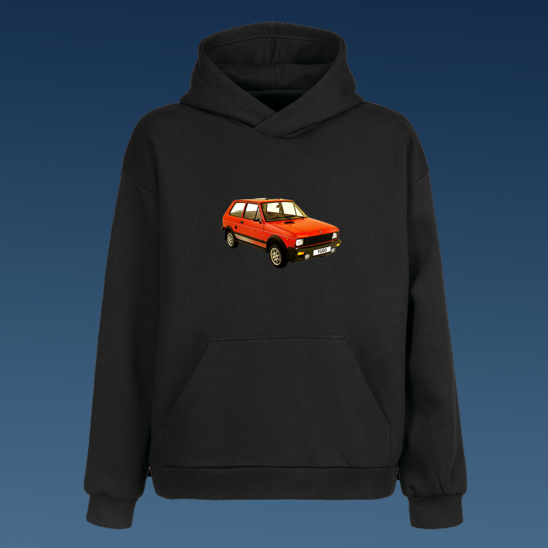 YUGO BALKAN Oversize Hoodie Kapüşonlu Sweatshirt