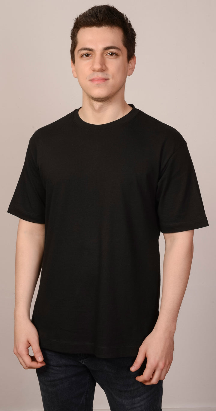 Siyah Oversize Real T-Shirt