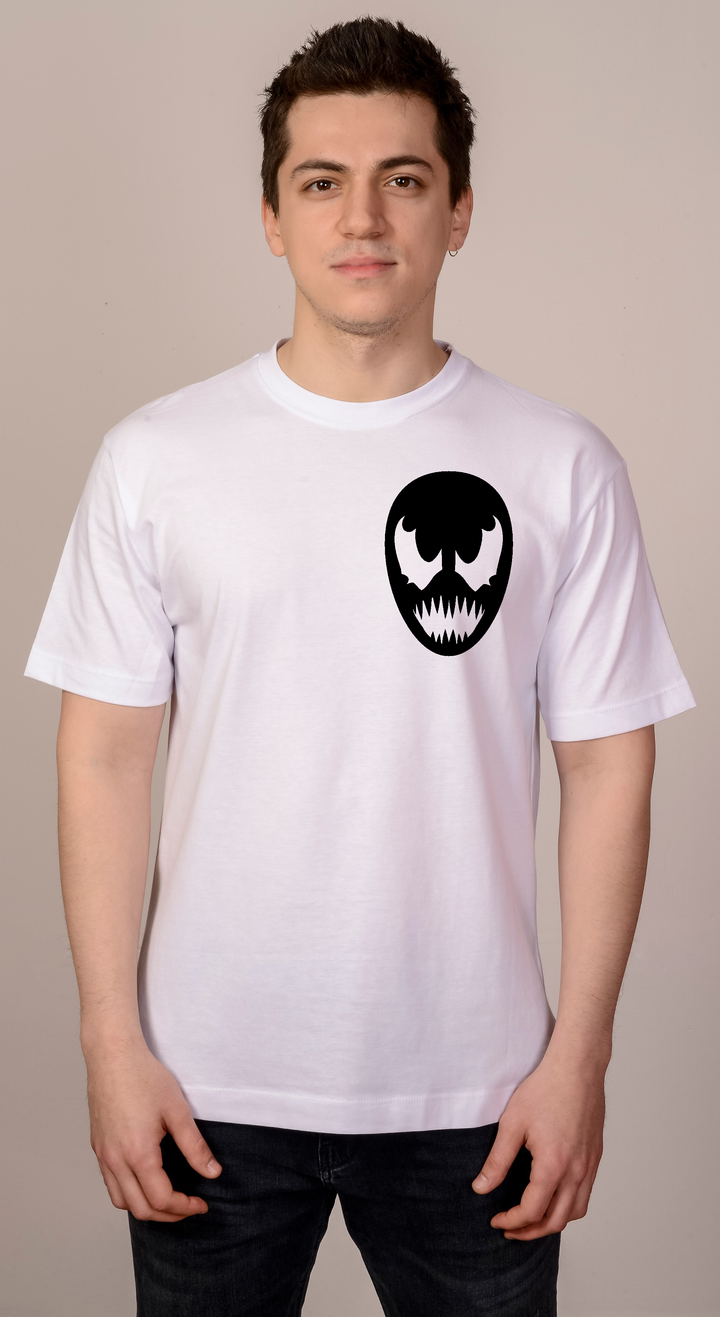 Beyaz Oversize Venom T-Shirt