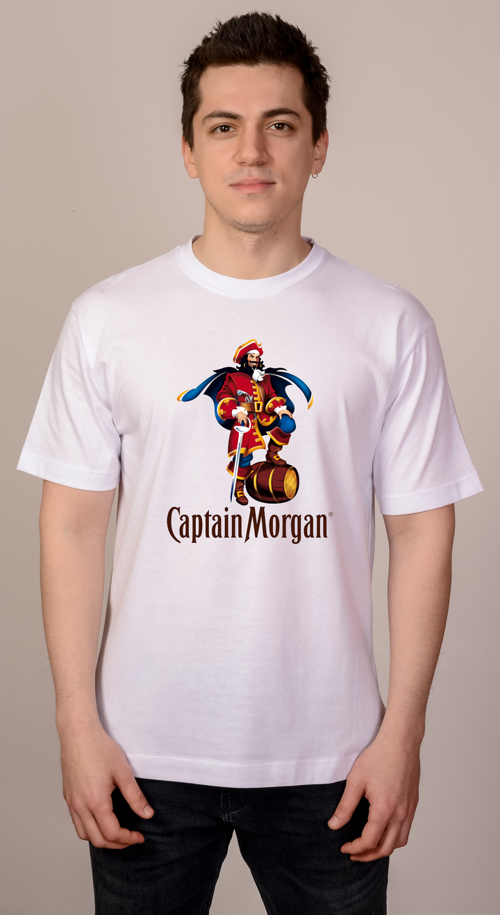 Oversize Captain Morgan Logo T-Shirt