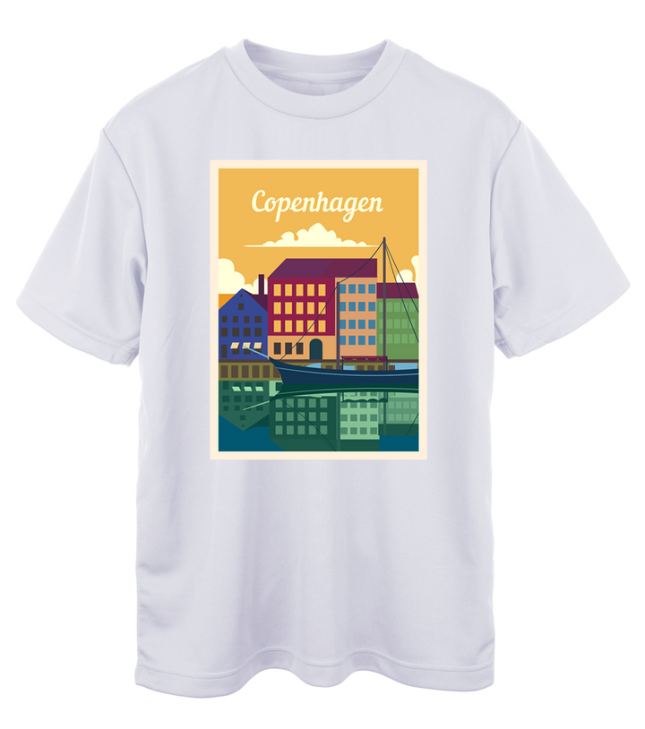 Oversize Copenhagen Kopenhag Şehir T-Shirt