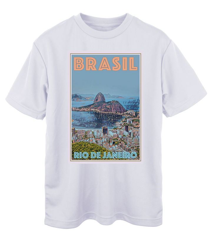 Beyaz Oversize Brazil Rio T-Shirt