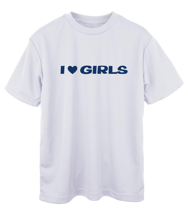 Beyaz Oversize I Love Girls T-Shirt