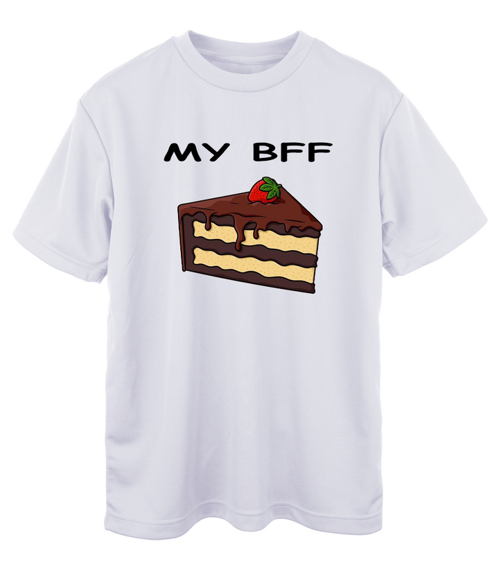 Beyaz Oversize BFF Cake T-Shirt