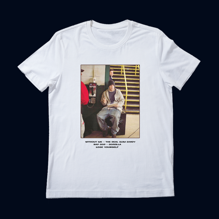 EMINEM Beyaz Oversize T-Shirt