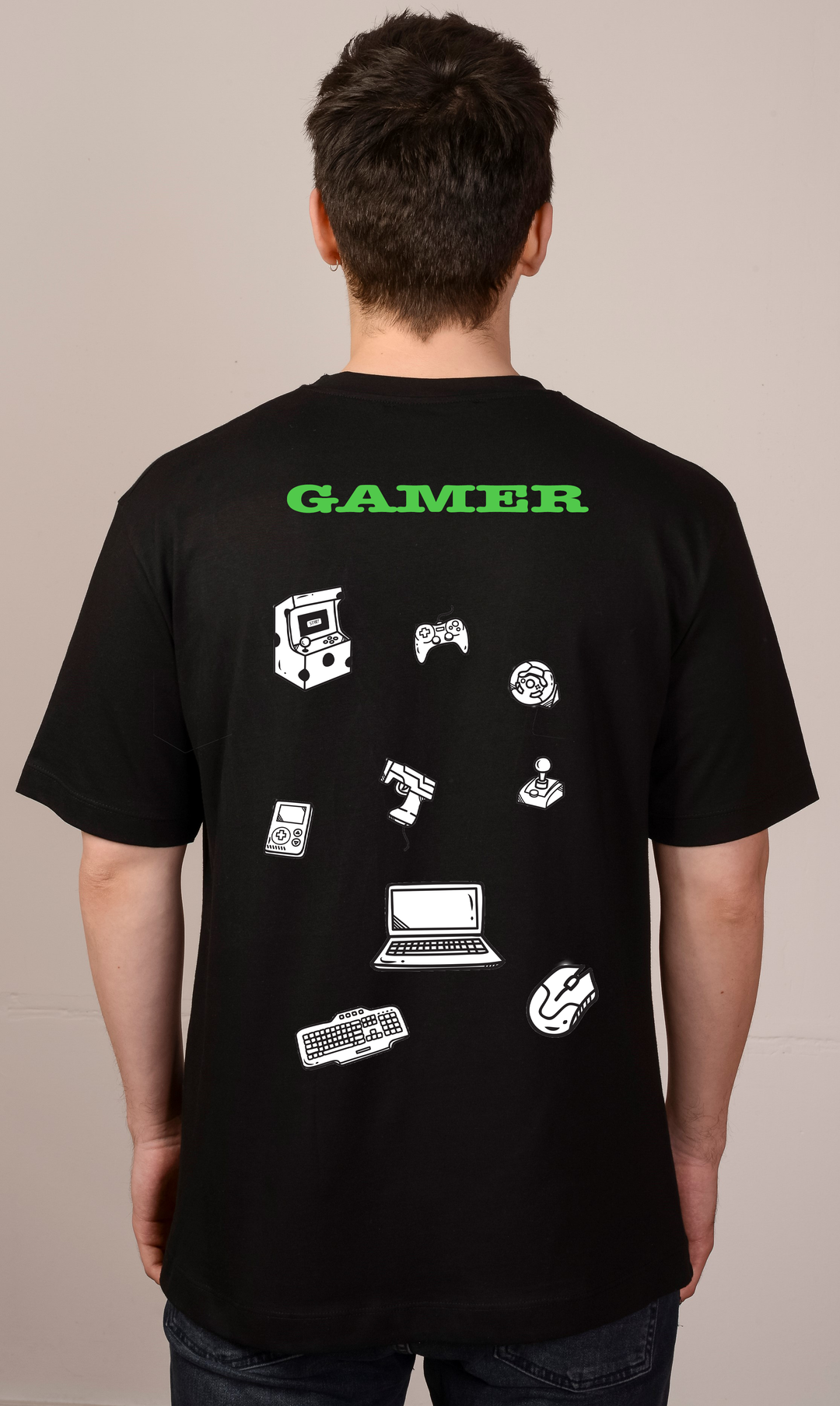 Oversize Gamer Oyuncu T-Shirt