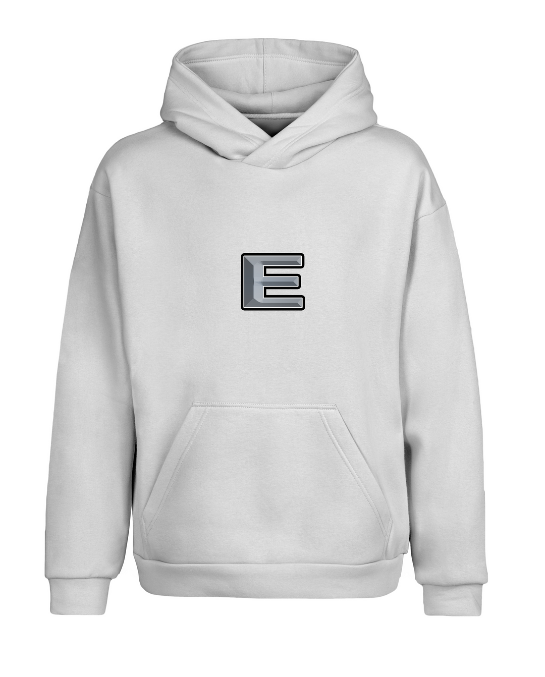 Oversize E Kapüşonlu Hoodie Sweatshirt