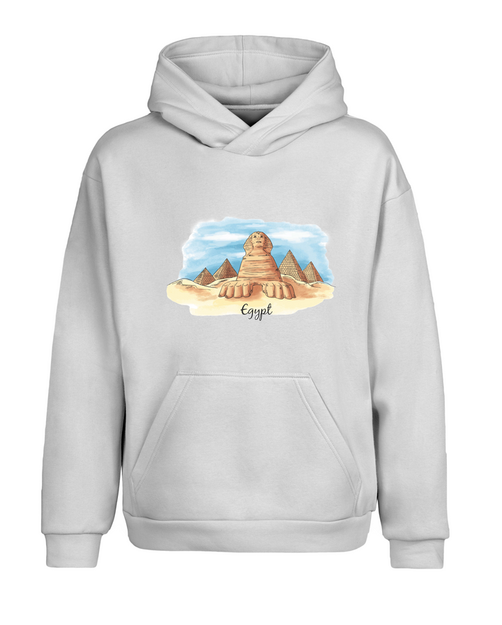 Oversize Fit Egypt Kapüşonlu Hoodie Sweatshirt