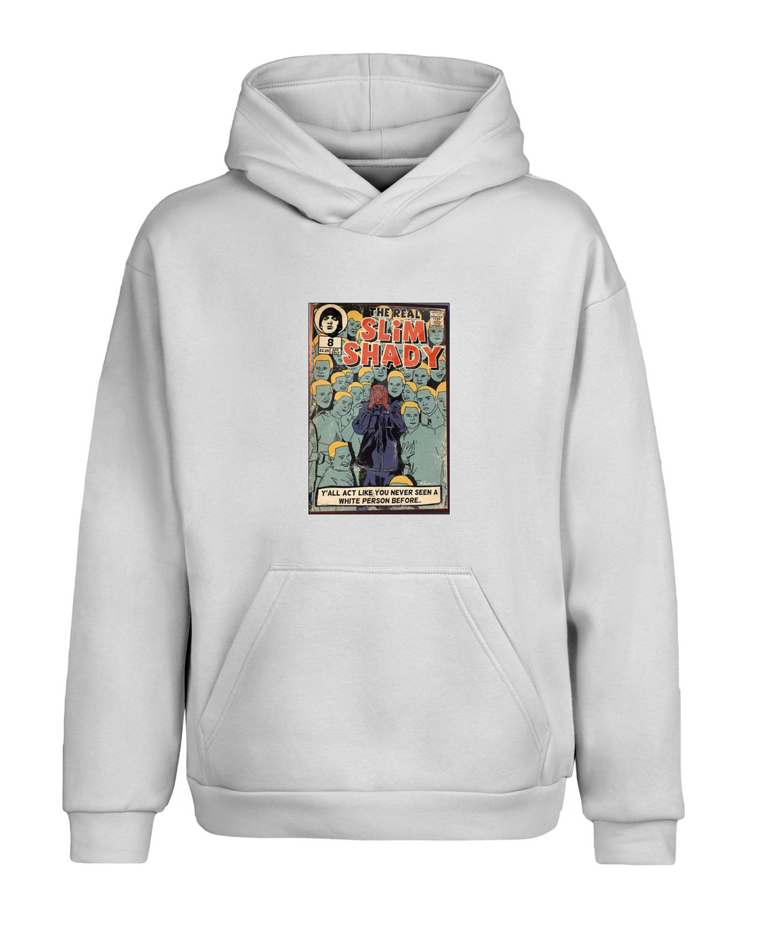 Oversize Fit Eminem Kapüşonlu Hoodie Sweatshirt