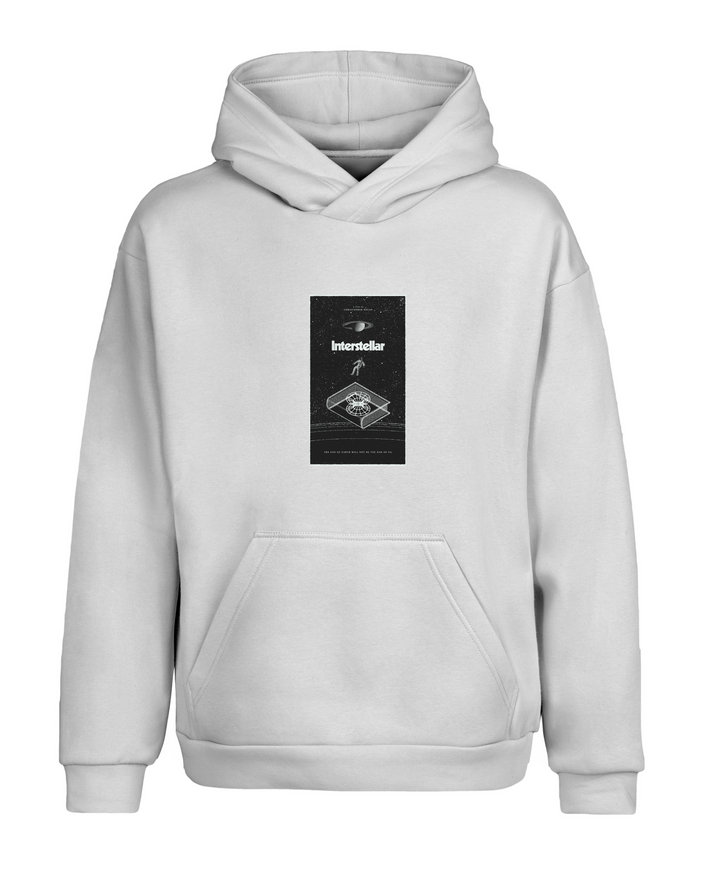 Oversize Fit Interstellar Kapüşonlu Hoodie Sweatshirt