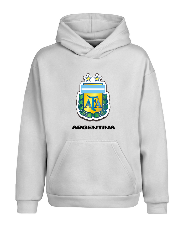 Oversize Argentina Arjantin Kapüşonlu Hoodie Sweatshirt