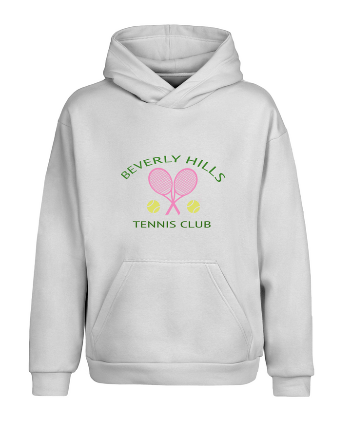 Oversize Tenis Tennis Kapüşonlu Hoodie Sweatshirt