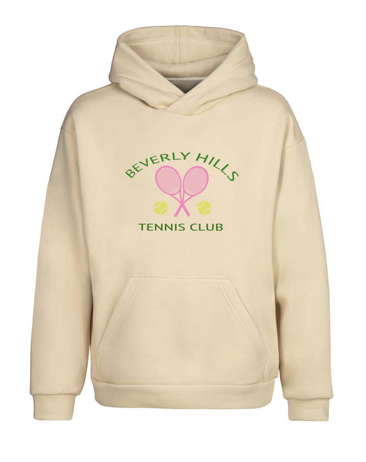 Oversize Tenis Tennis Kapüşonlu Hoodie Sweatshirt