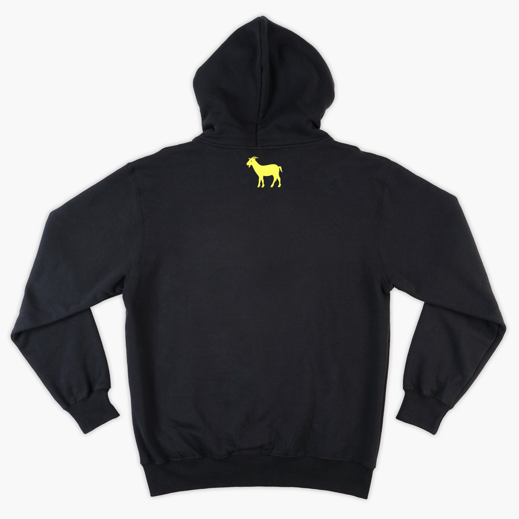 Siyah Oversize Enner Valencia GOAT Kapüşonlu Hoodie Sweatshirt