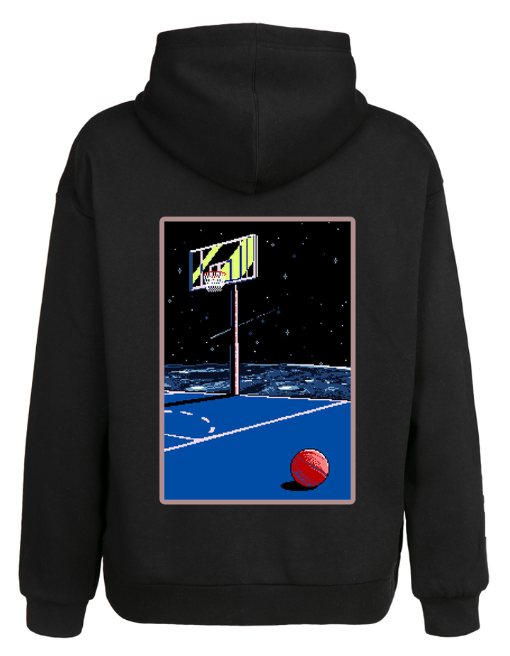 Oversize Basketball Kapüşonlu Hoodie Sweatshirt