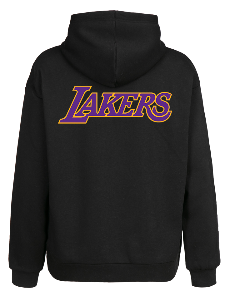 Oversize Fit Los Angeles Lakers NBA Kapüşonlu Hoodie Sweatshirt