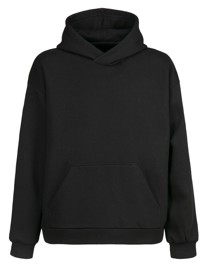 Siyah Oversize Charlie Chaplin Kapüşonlu Hoodie Sweatshirt