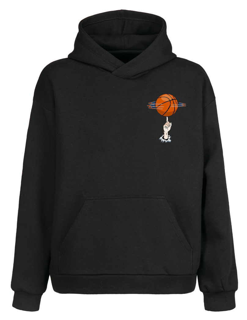 Oversize Basketball Kapüşonlu Hoodie Sweatshirt