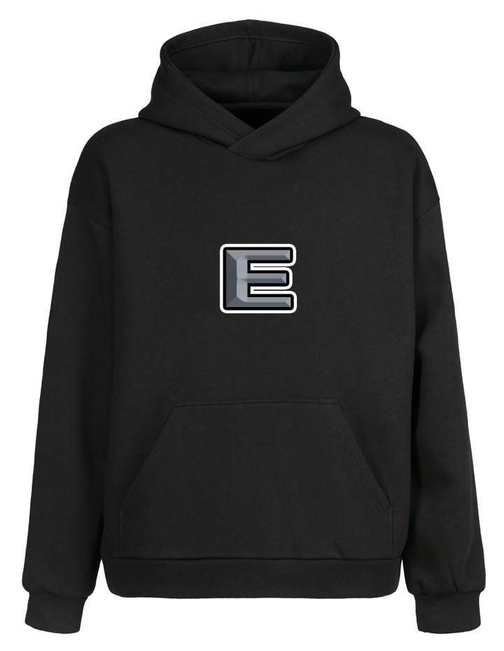 Oversize E Kapüşonlu Hoodie Sweatshirt