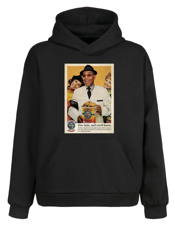 Oversize Los Pollos Kapüşonlu Hoodie Sweatshirt