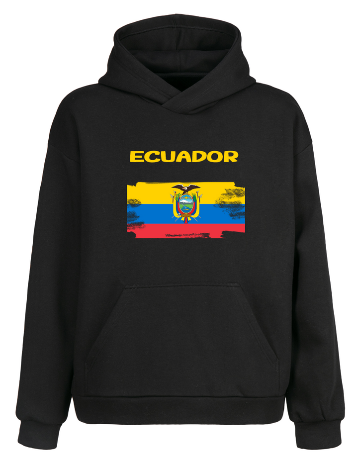 Oversize Ecuador Ekvador Kapüşonlu Hoodie Sweatshirt