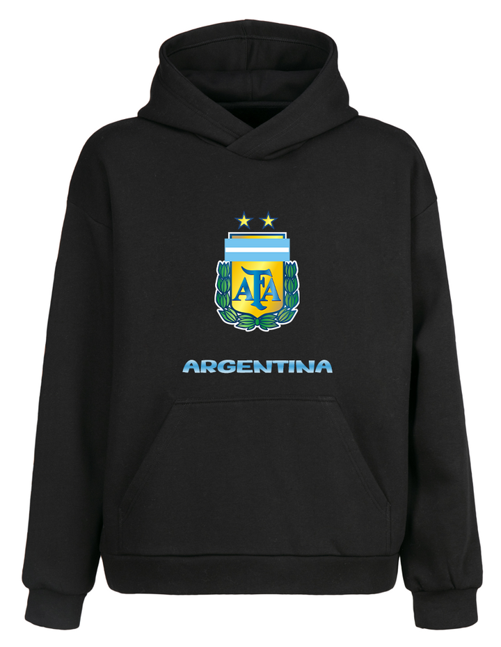 Oversize Argentina Arjantin Kapüşonlu Hoodie Sweatshirt