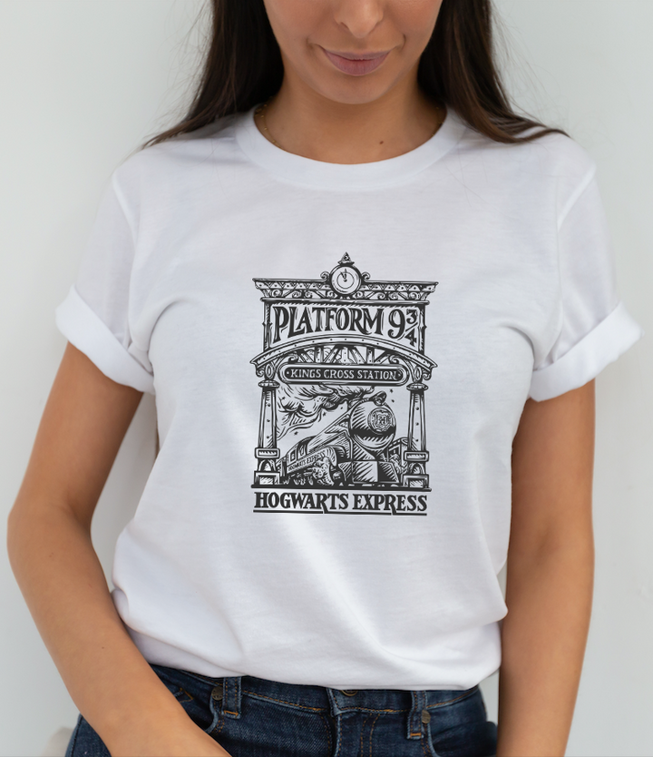 Beyaz oversize Fit Harry Potter T-Shirt