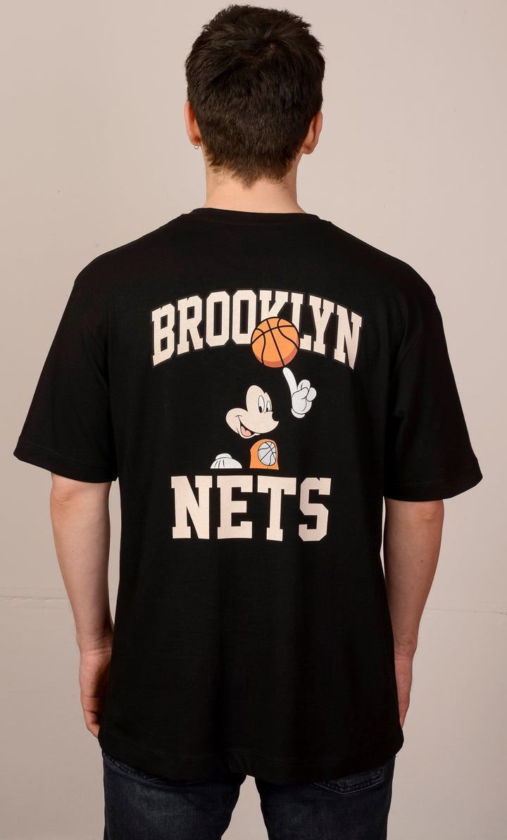 Beyaz Oversize Brooklyn Mickey T-Shirt