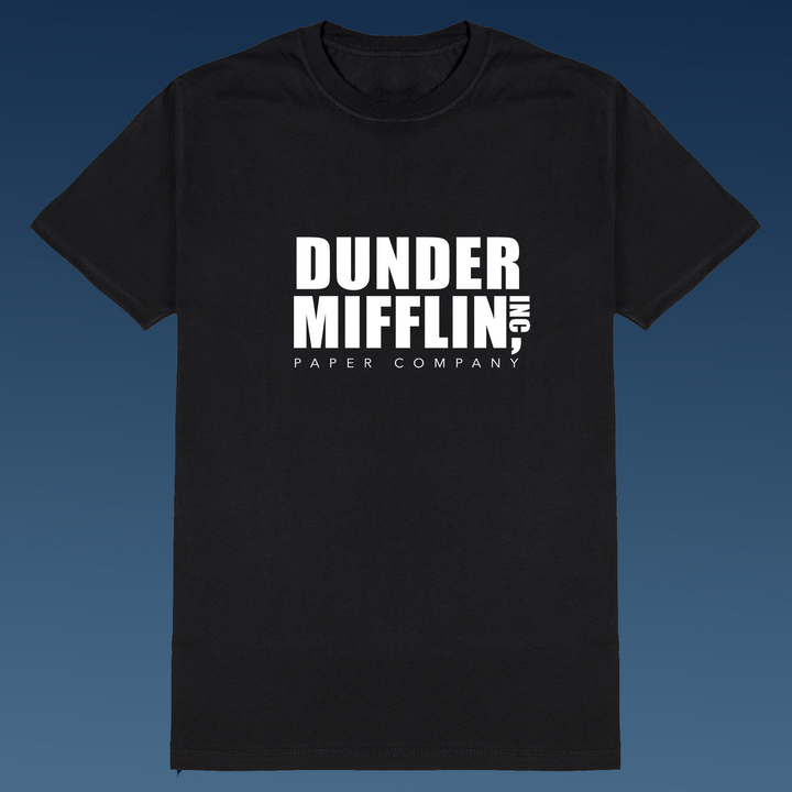 THE OFFICE DUNDER MIFFLIN Siyah oversize Fit T-Shirt