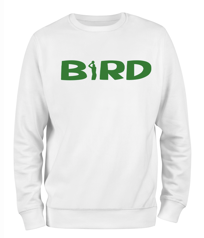 Beyaz Relax Fit Larry Bird Celtics Sweatshirt