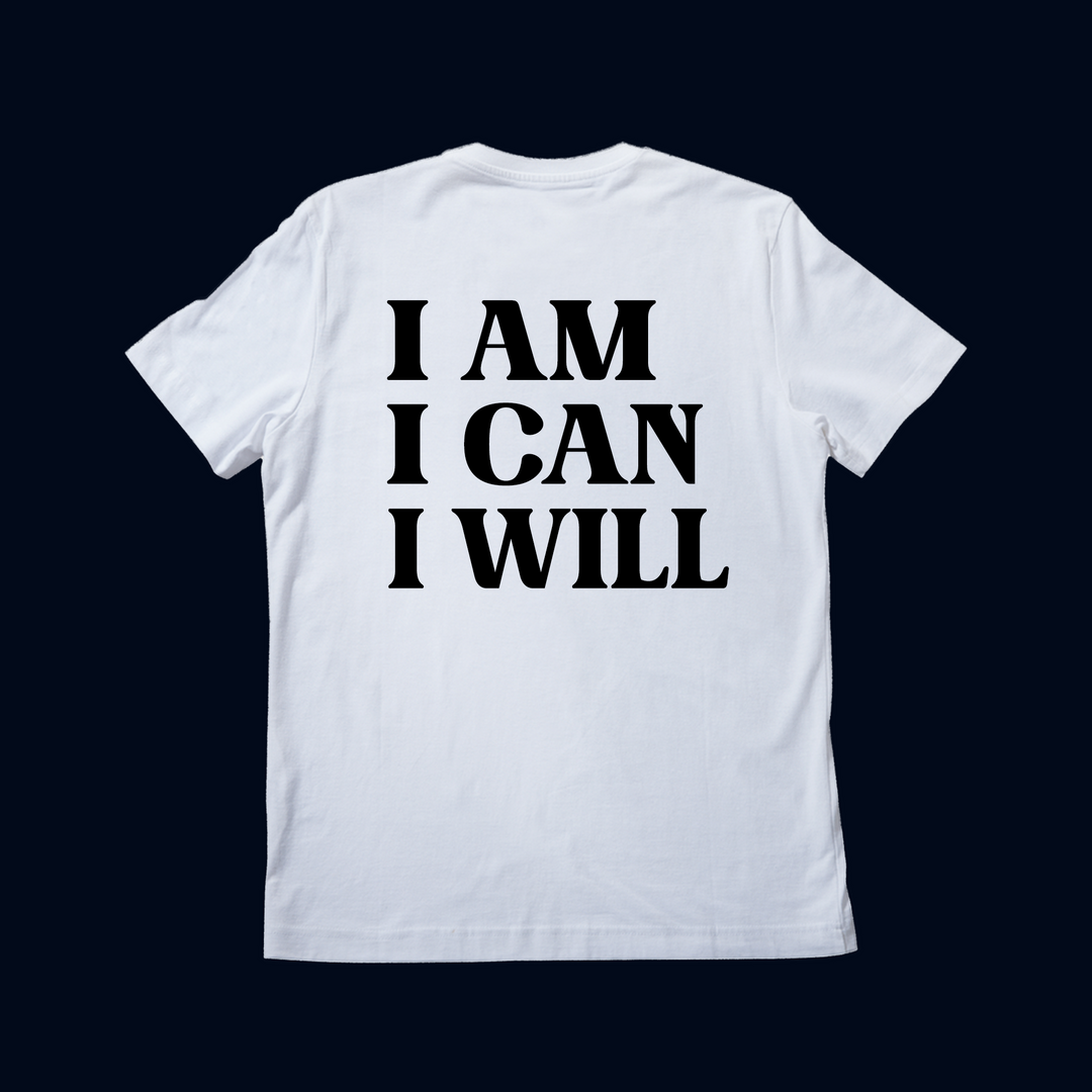 I AM I CAN I WILL Oversize Kısa Kollu T-Shirt